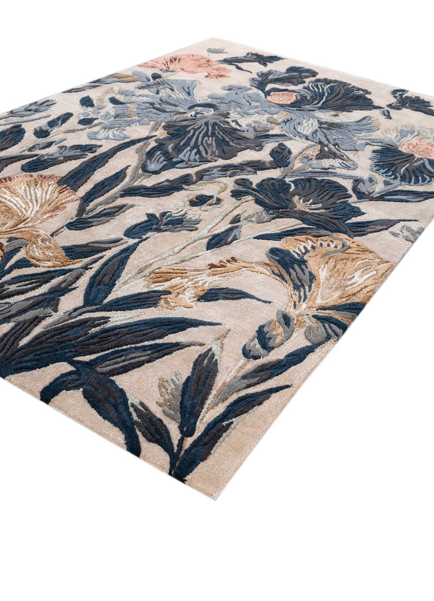 Alina indigo hand tufted Rug